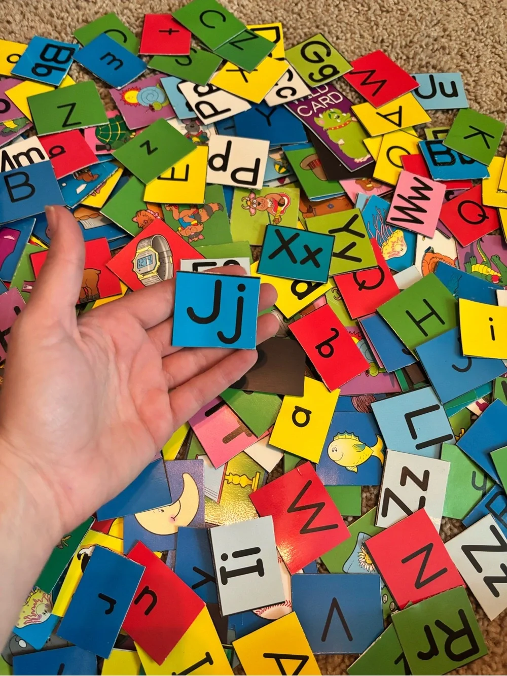 Colorful Alphabet Matching Magnets